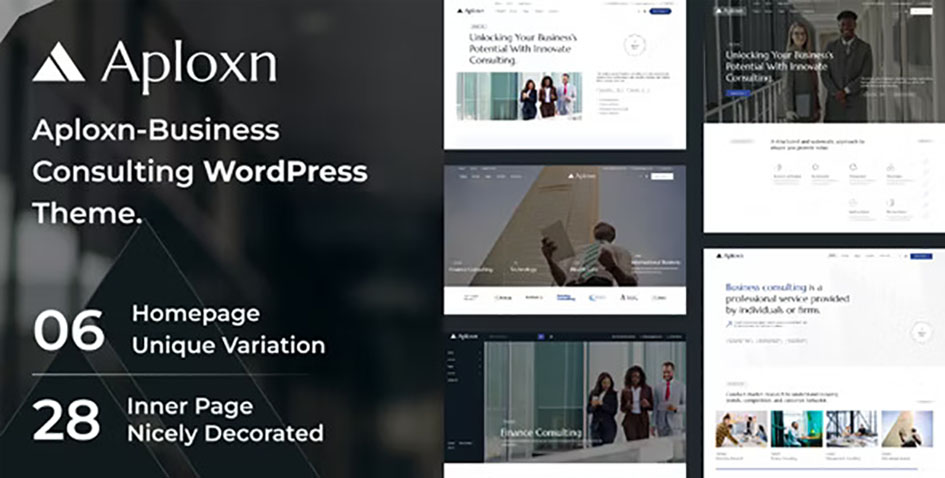 Best Business Consulting WordPress Themes- Aploxn
