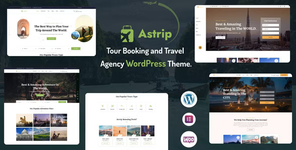 Top 10 WordPress Themes for Travel Agency- Astrip